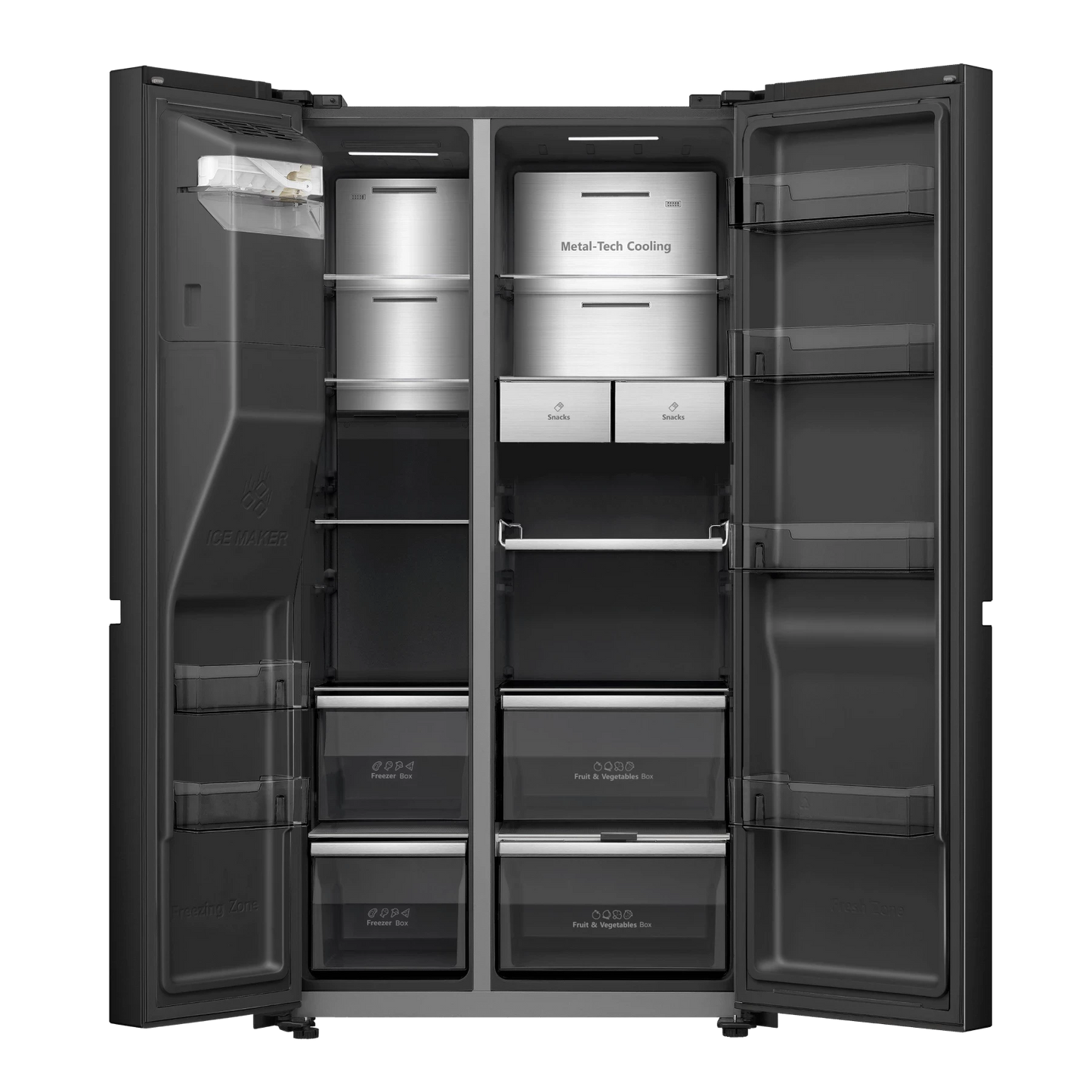 Սառնարան երկու դուռ Hisense RS9P628GPFE